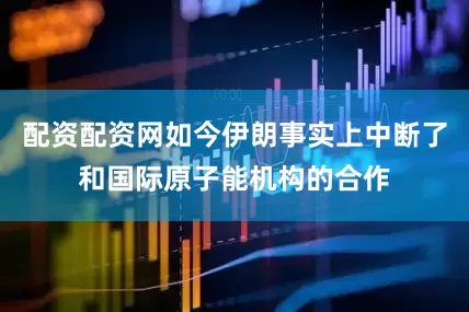 配资配资网如今伊朗事实上中断了和国际原子能机构的合作